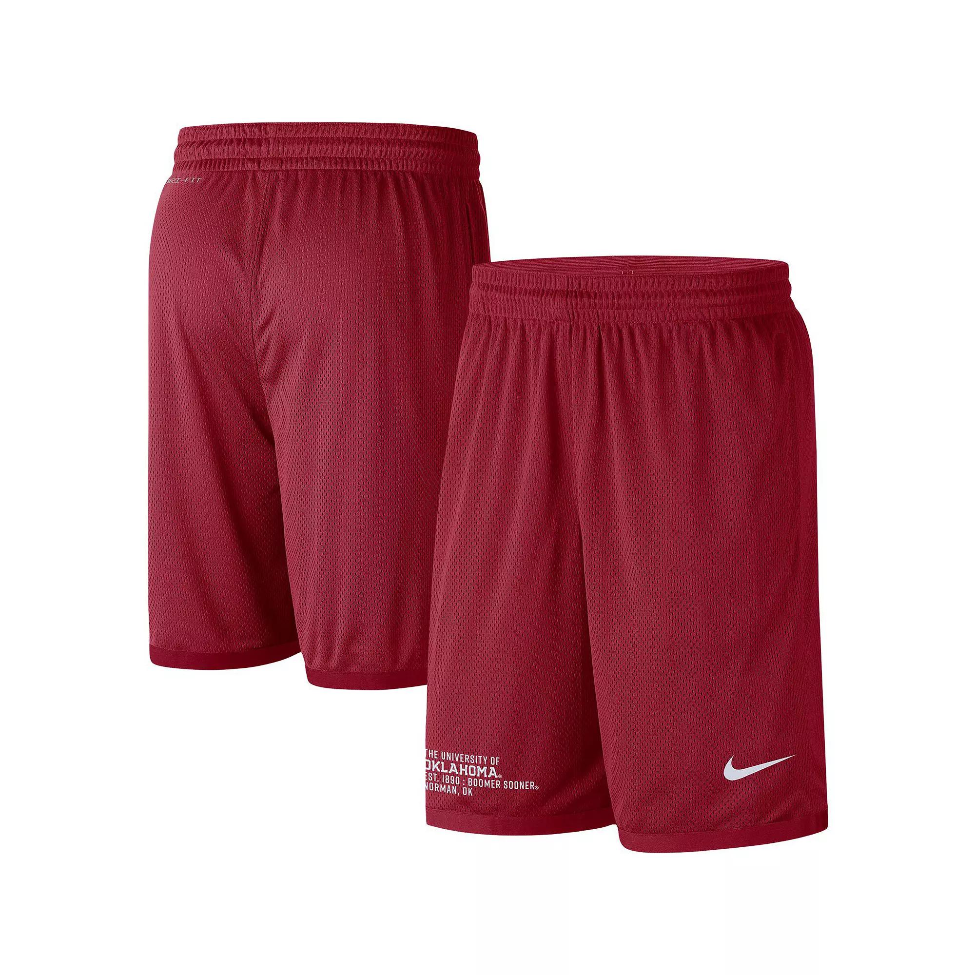 Men's Nike Crimson Oklahoma Sooners Performance Mesh Shorts, Size: Medium, Red Product Image