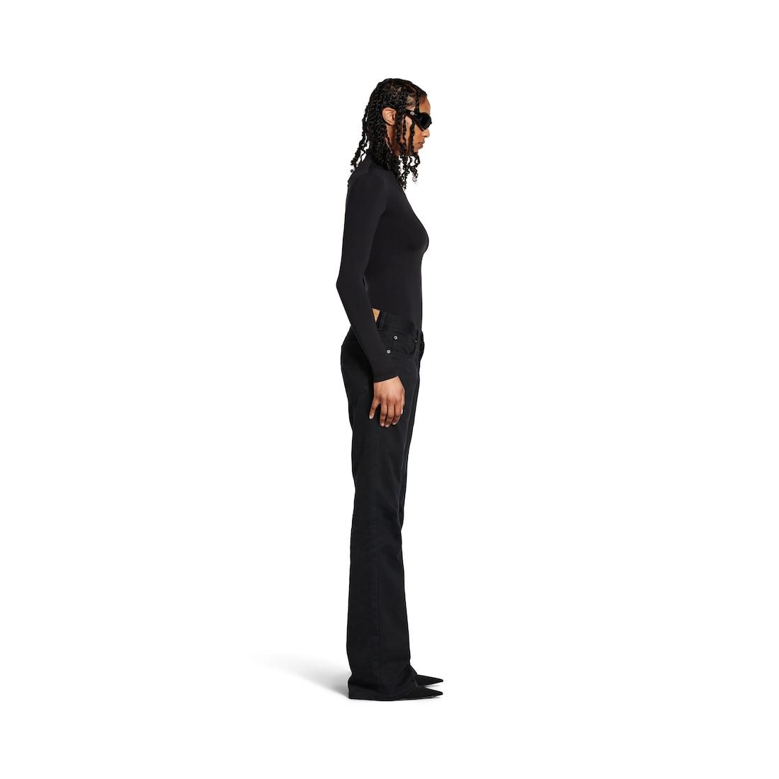 Women's Straight Fit Pants in Black Product Image
