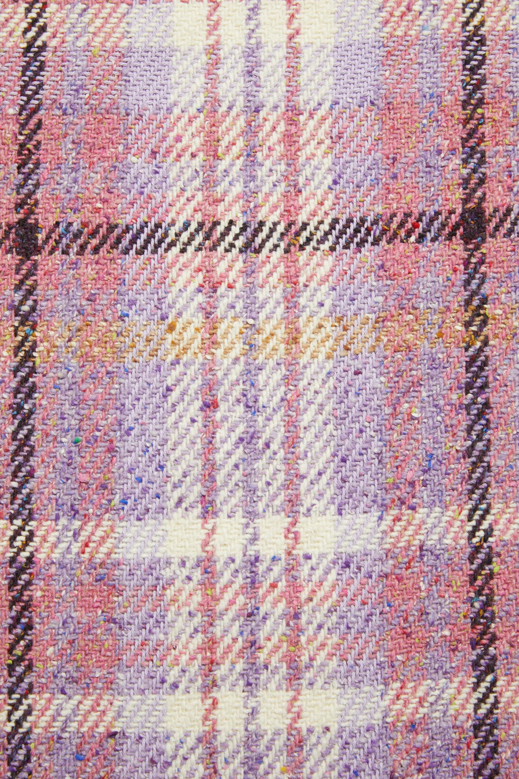 Plaid fringe scarf Product Image