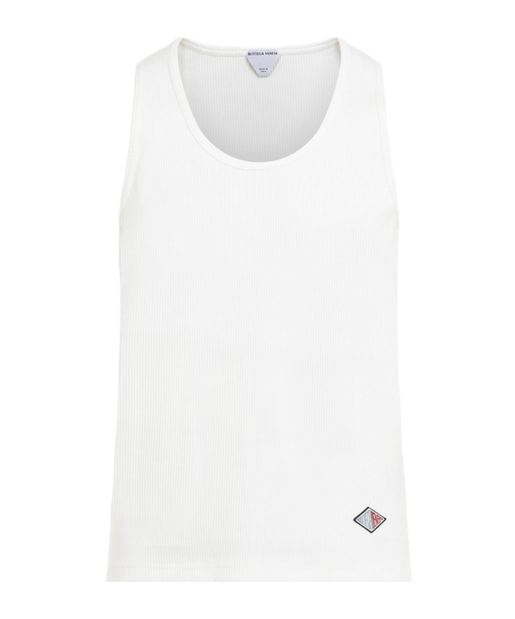 BOTTEGA VENETA Slim Fit Cotton T-shirt In White Product Image