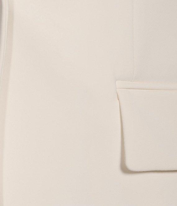 Donna Karan Woven Notch Lapel Long Sleeve Button Front Coordinating Blazer Product Image