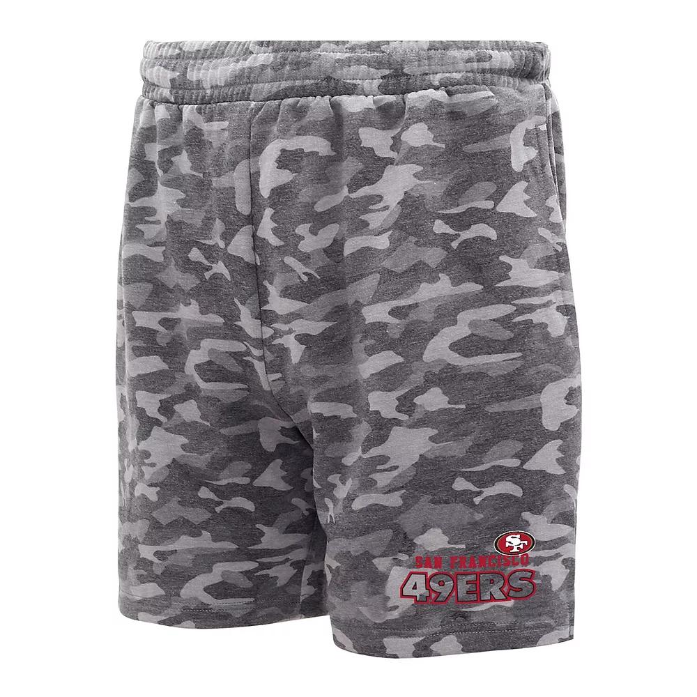 Men's Concepts Sport Charcoal Las Vegas Raiders Biscayne Camo Shorts,  Product Image