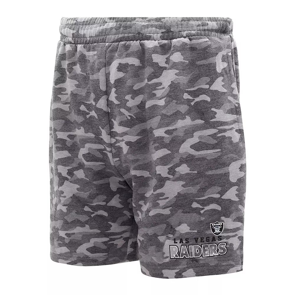 Men's Concepts Sport  Charcoal Chicago Bears Biscayne Camo Shorts, Size: 2XL Product Image