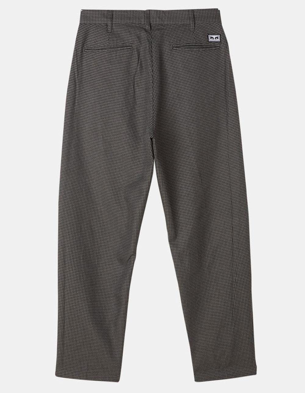 OBEY Fubar Houndstooth Mens Pleated Pants - BLACK COMBO Product Image