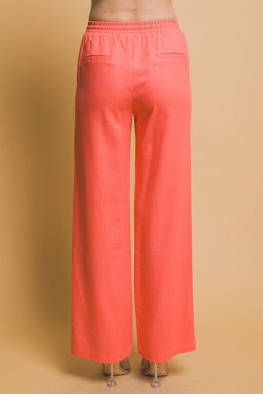 WARMER WEATHER LINEN BEACH PANTS Product Image