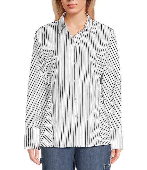 GB Stripe Print Woven Shirt Product Image