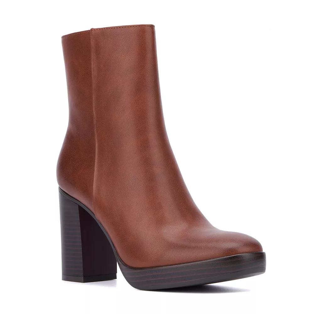 New York & Company Fay Women's Ankle Booties, Size: 7.5, Red Product Image