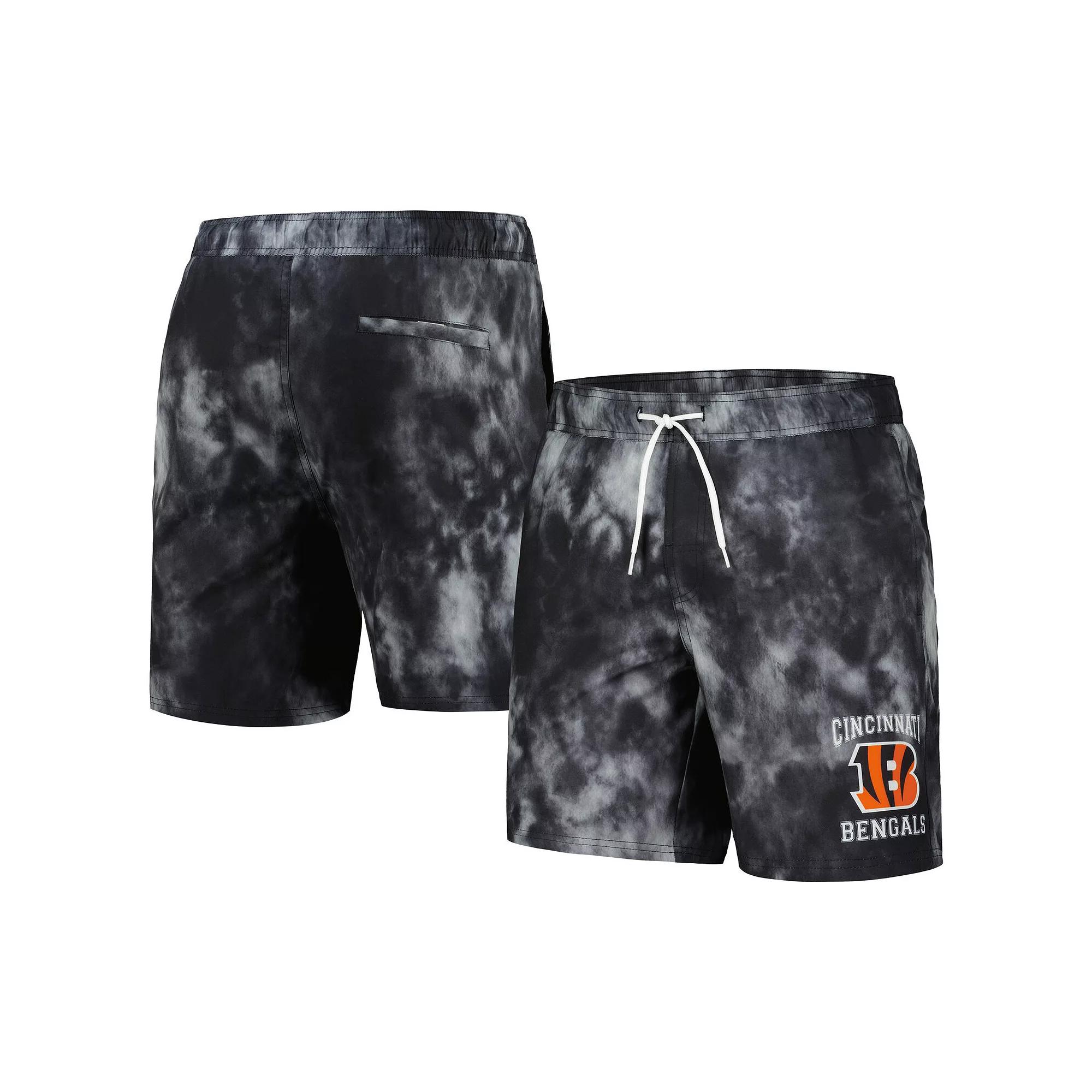 Men's G-III Sports by Carl Banks  Black Cincinnati Bengals Change Up Volley Swim Trunks, Size: 2XL Product Image