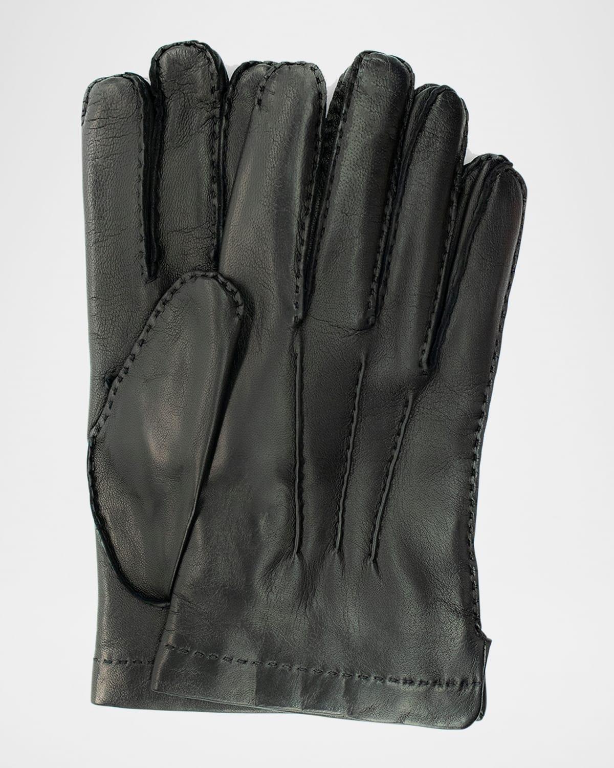 Mens Cashmere-Lined Handsewn Leather Gloves Product Image