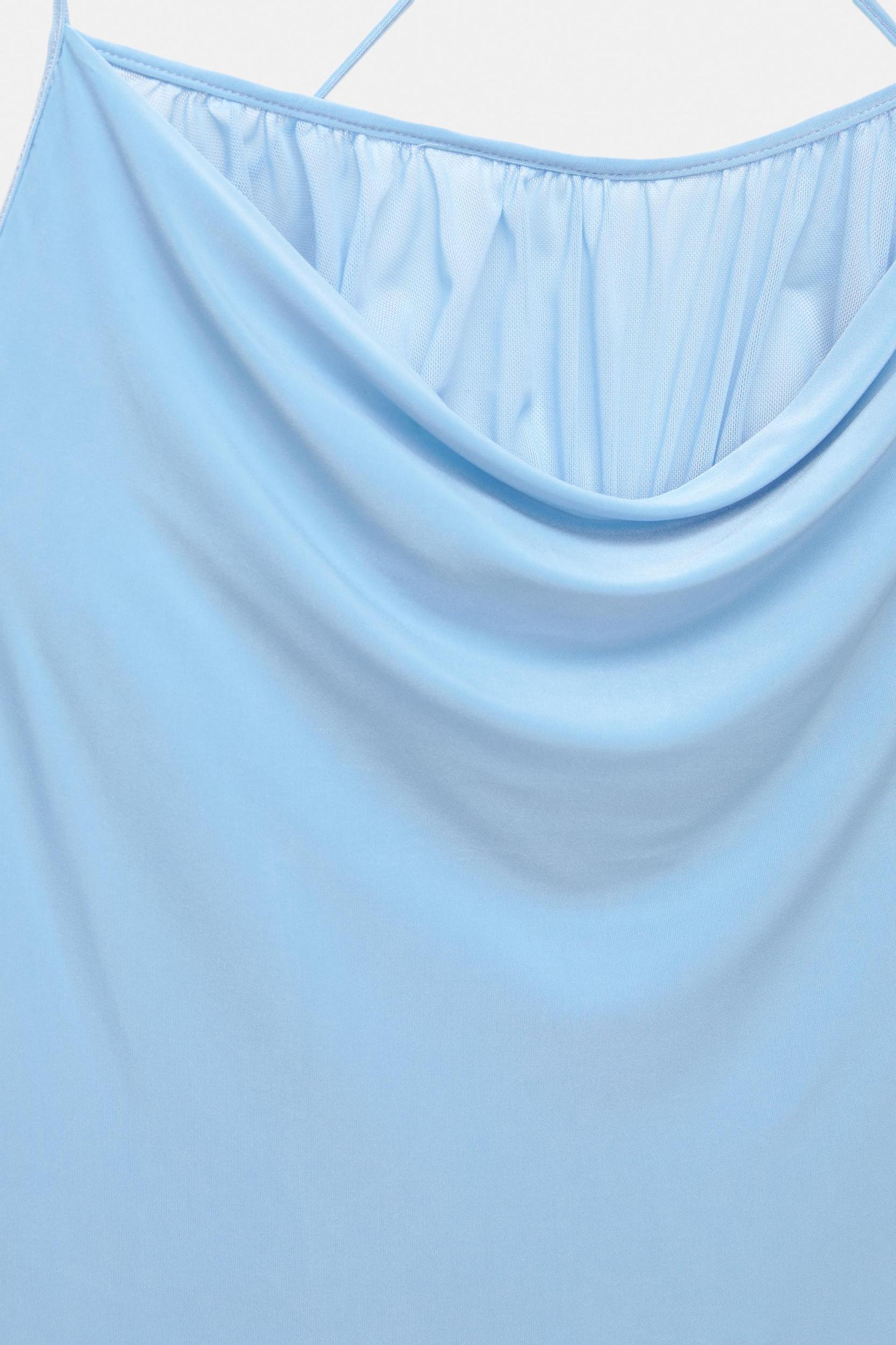 Draped strappy midi dress Product Image