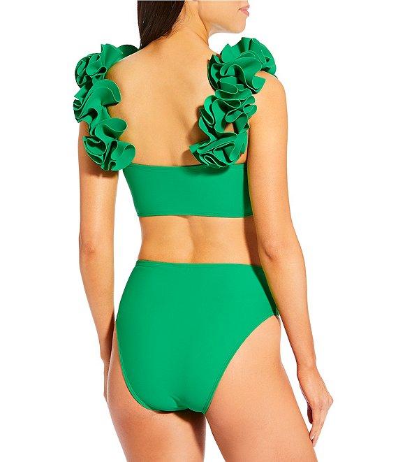 Antonio Melani Solid High Waisted Swim Bottom Product Image