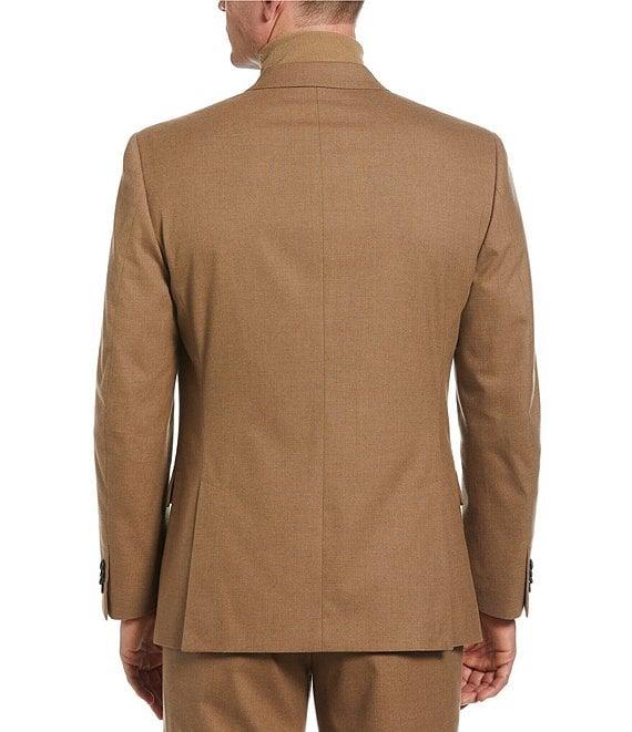 Perry Ellis Solid Stretch Double-Breasted Suit Separates Jacket Product Image