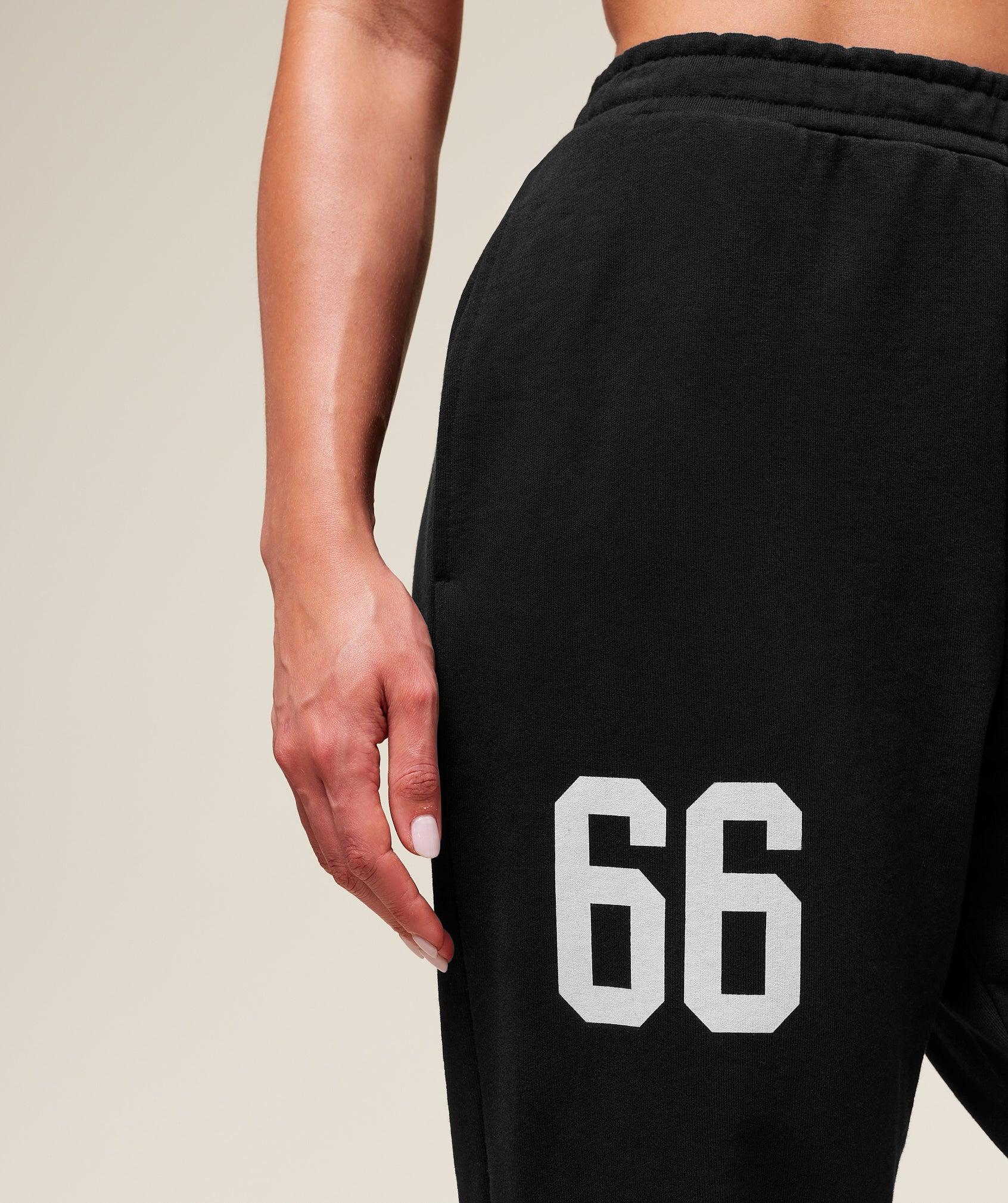 Gymshark Campus Graphic Oversized Jogger - Black Female Product Image