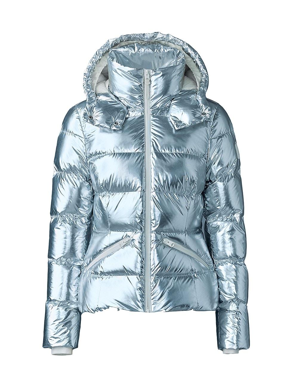 Womens Madalyn Metallic Laminate Down Jacket Product Image