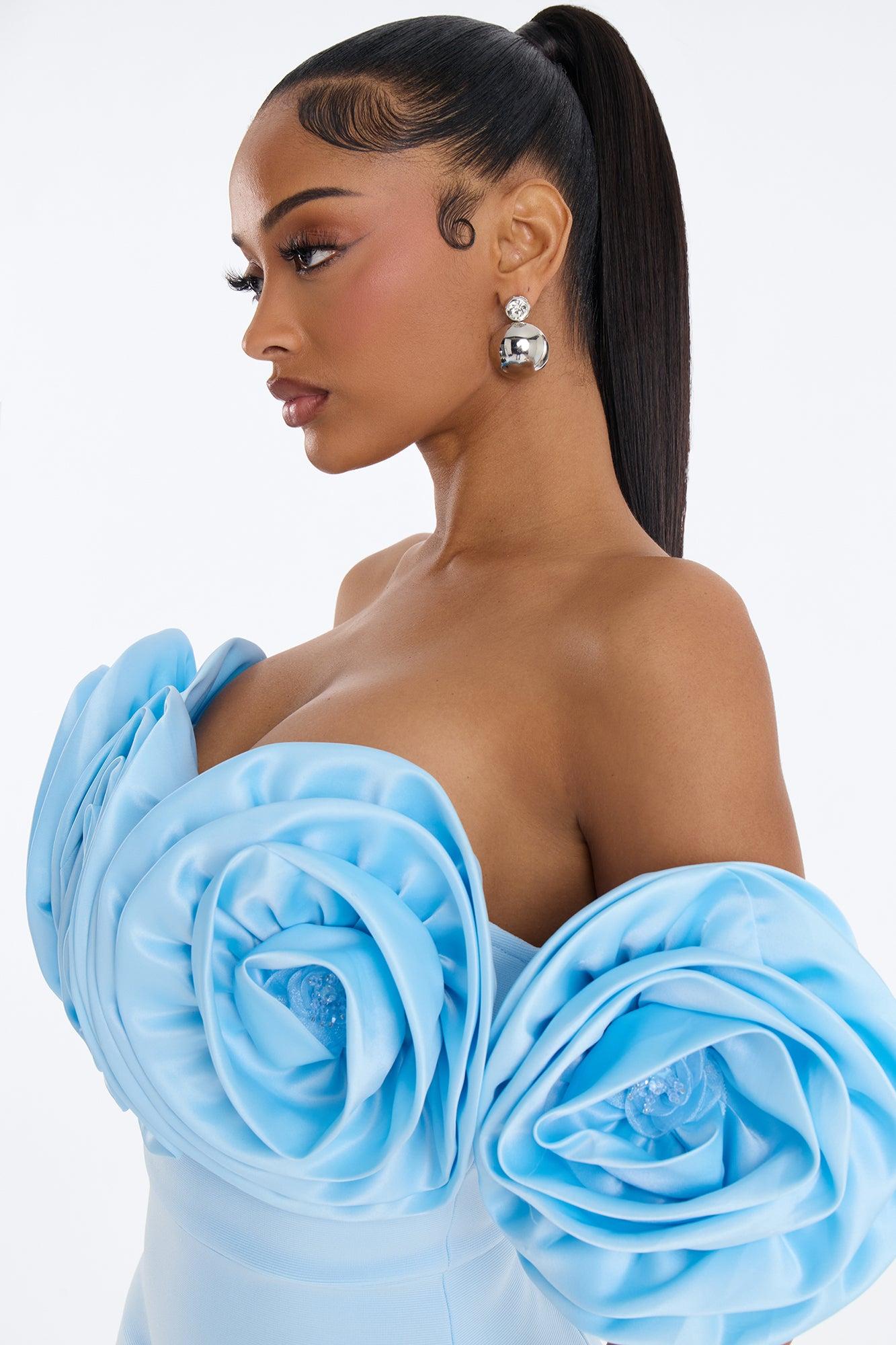 Rosetta Bandage Gown - Light Blue Female Product Image