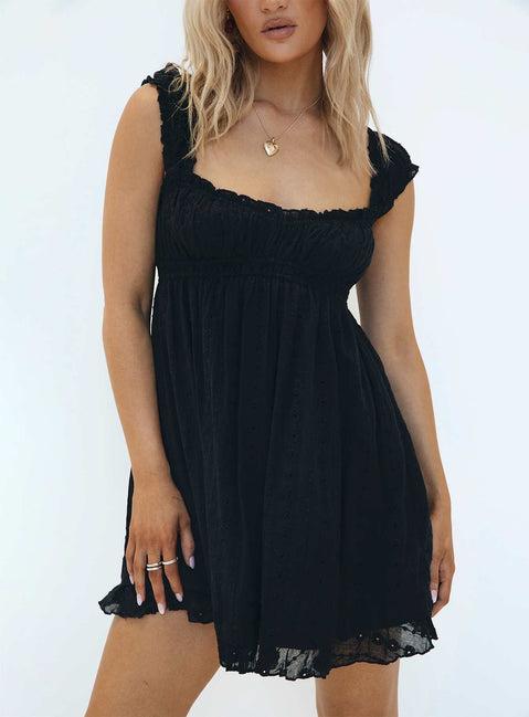 Carlita Mini Dress Black Product Image