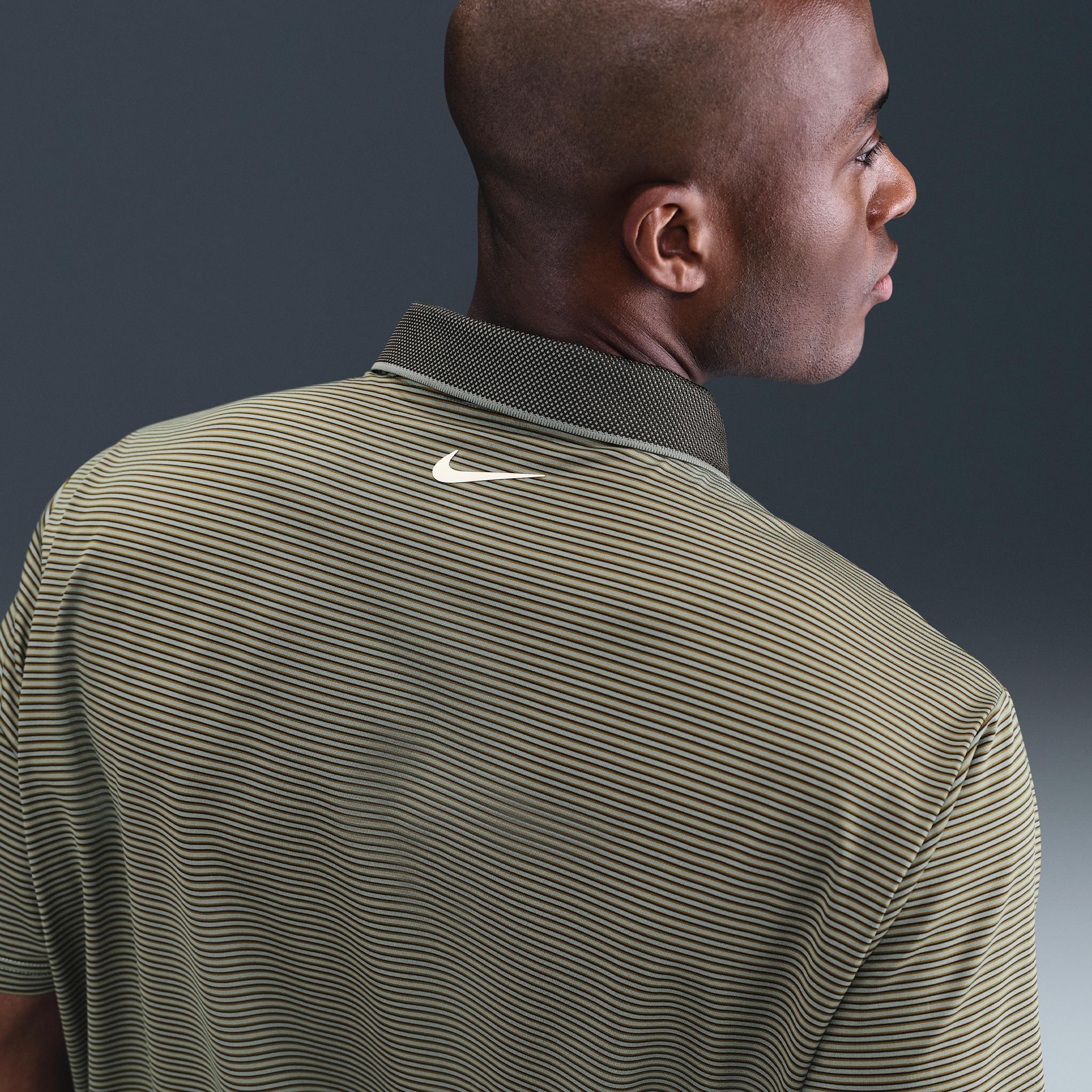Nike Mens Tour Dri-FIT Striped Golf Polo | FZ7479-237 Product Image