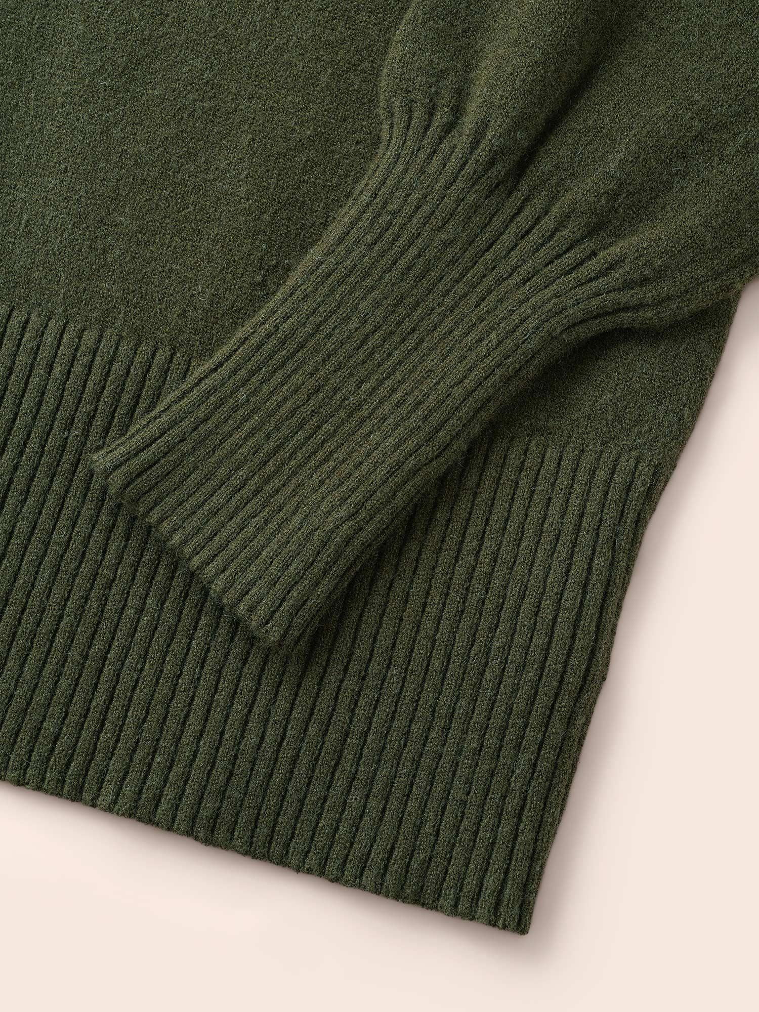 Plain Round Neck Button Through Cardigan Female Product Image