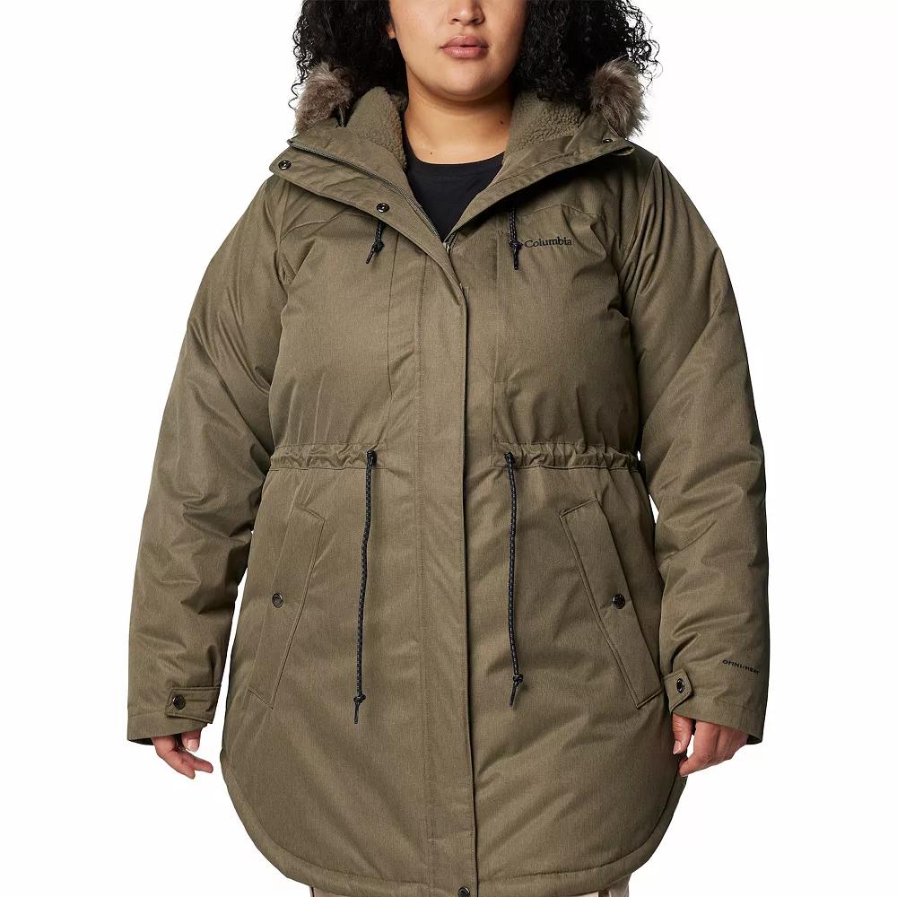 Plus Size Columbia Suttle Mountain™ II Mid Insulated Jacket, Women's, Size: 3XL, Stone Green Product Image