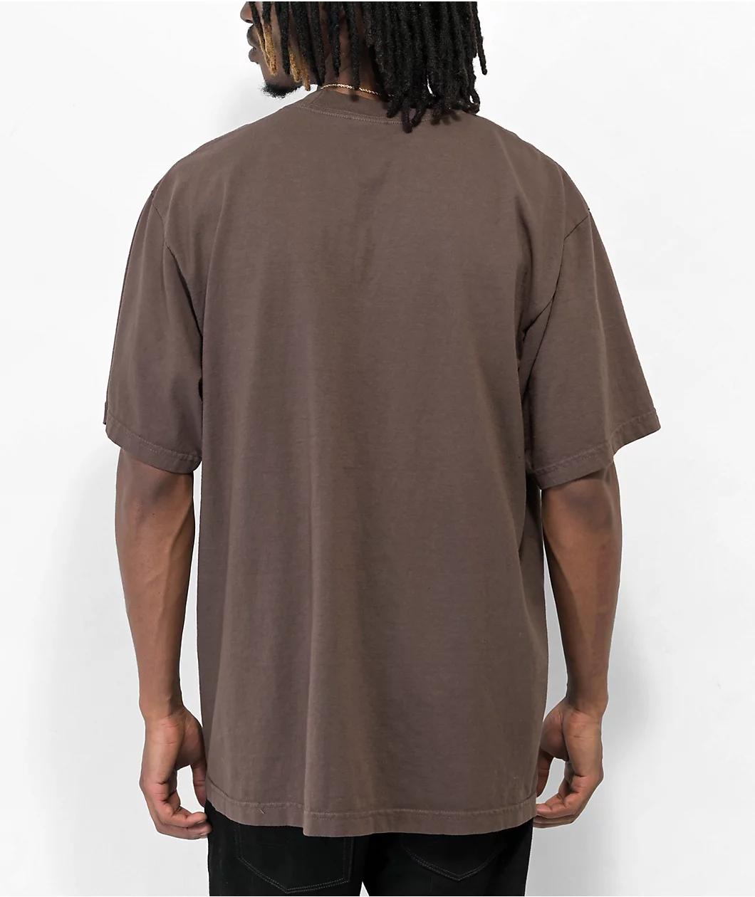 Shaka Wear Mocha Garment Dye Heavyweight T-Shirt Product Image