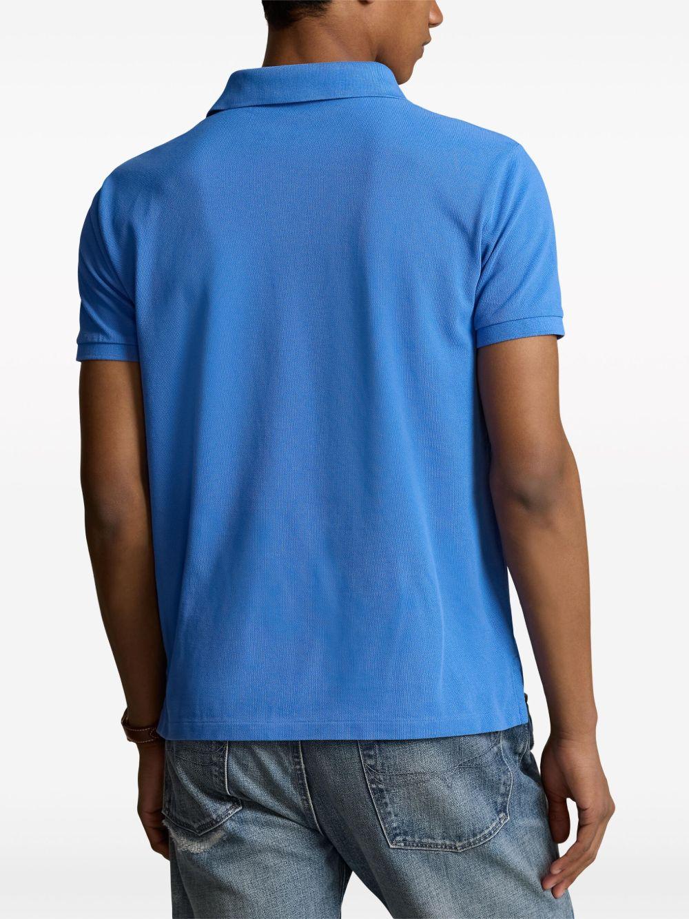 Polo Bear-embroidered cotton polo shirt Product Image