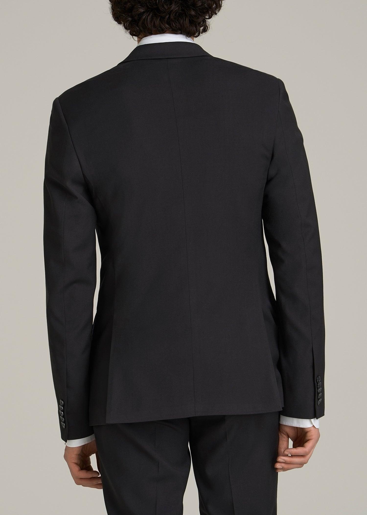 Suit Jacket for Tall Men in Black Male Product Image