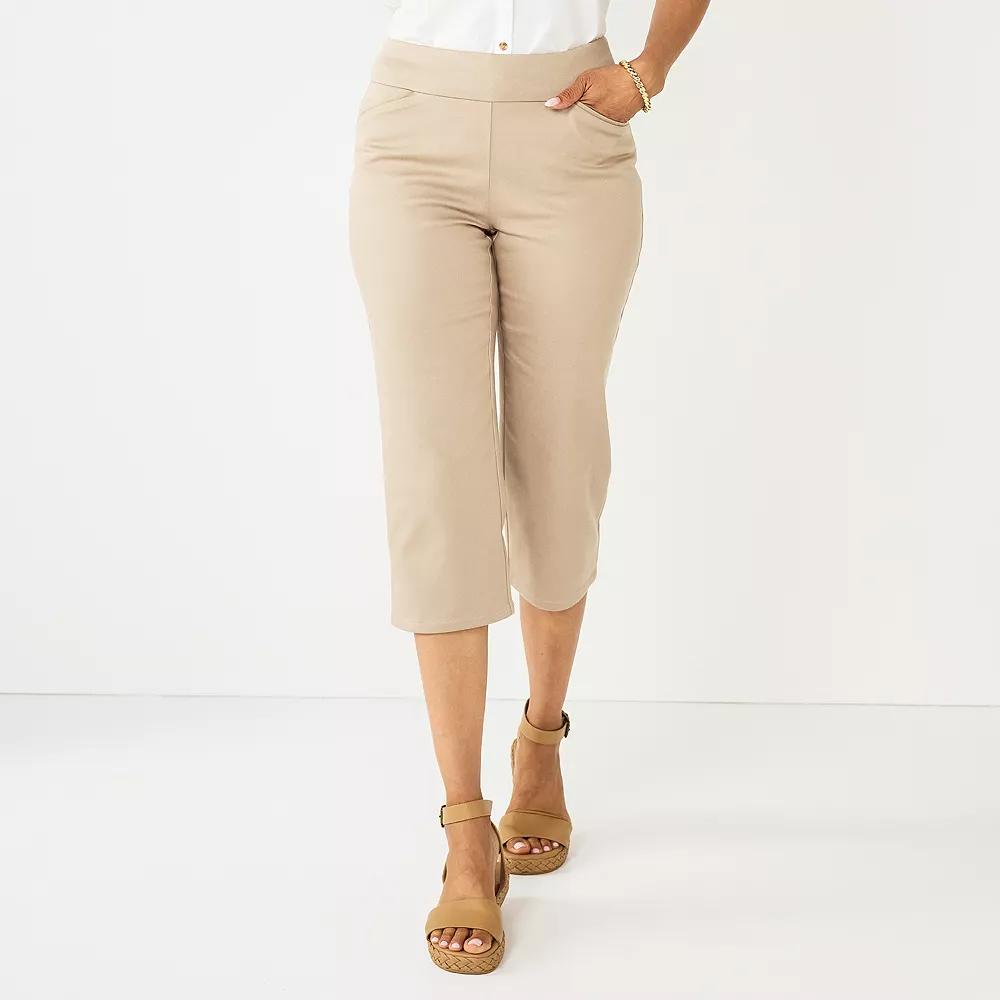 Women's Croft & Barrow® Effortless Stretch Capri Pants,  Product Image
