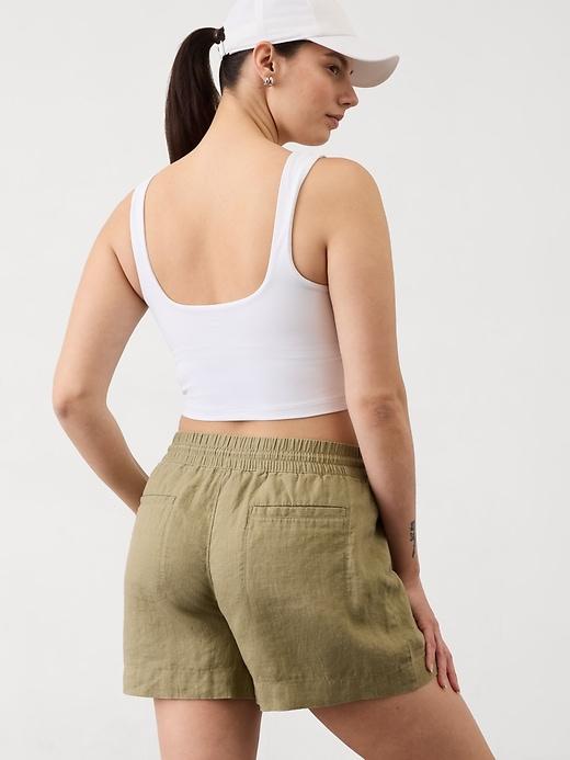 Retreat Linen Mid Rise Short Product Image