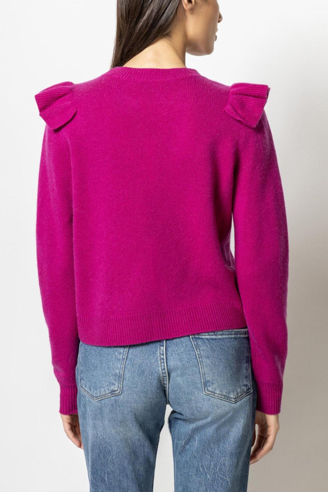 Ruffle Front Pullover Sweater Product Image