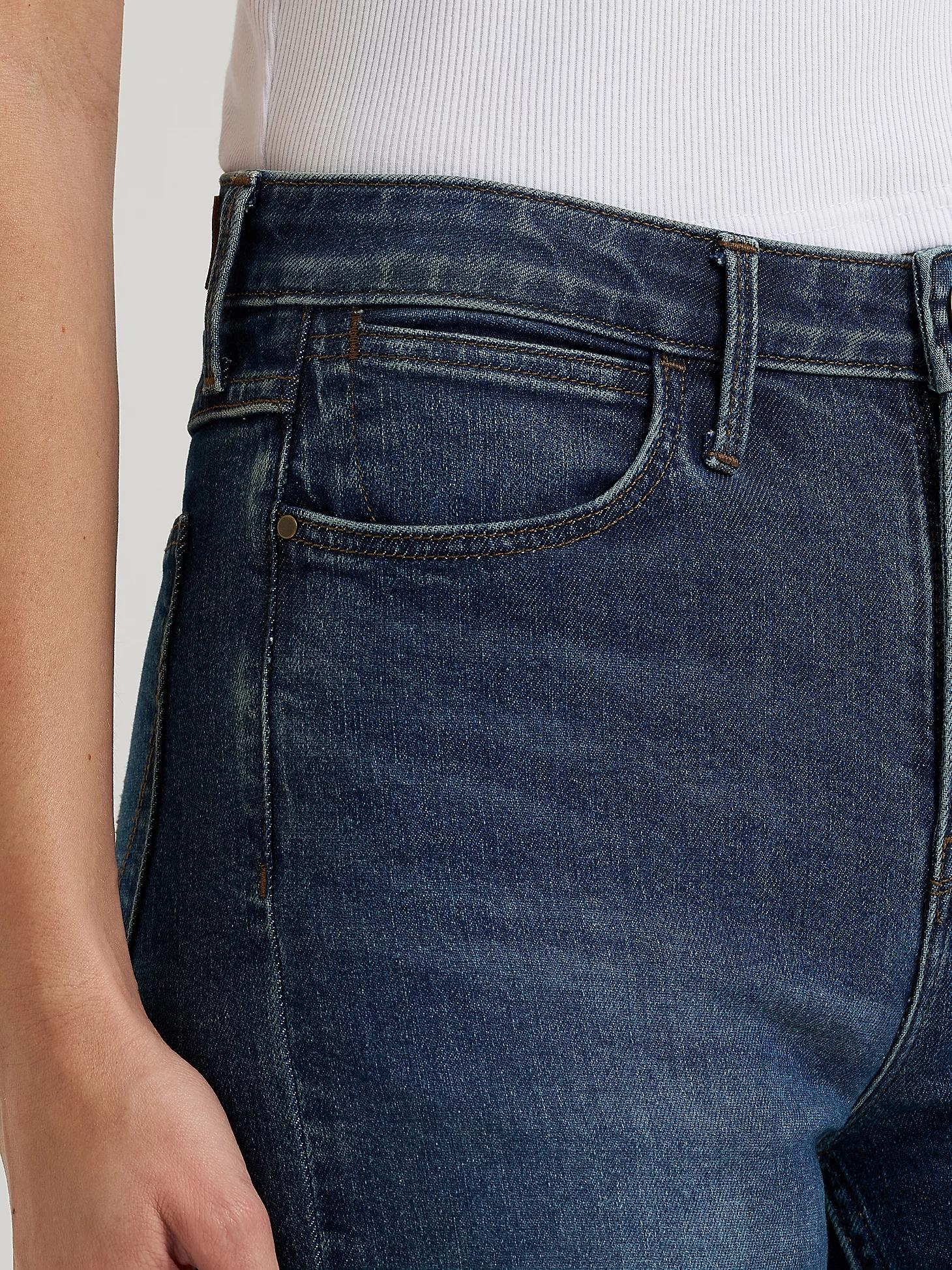 Women's High Rise Wide Leg Jean in Clover Product Image