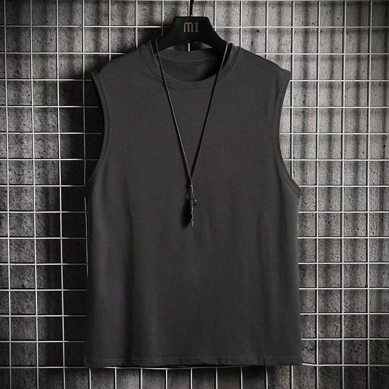 Round Neck Plain Tank Top Product Image