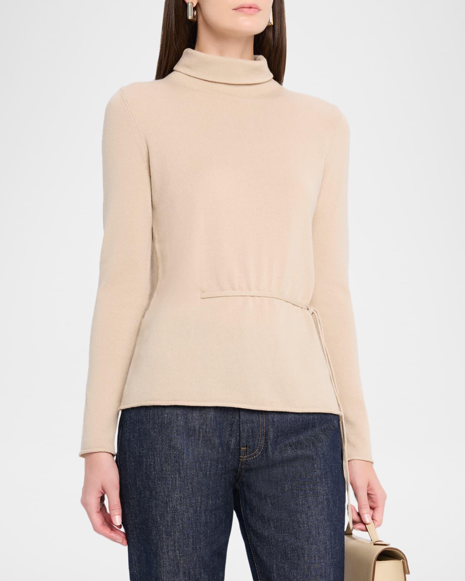 Cashmere Side-Tie Turtleneck Product Image
