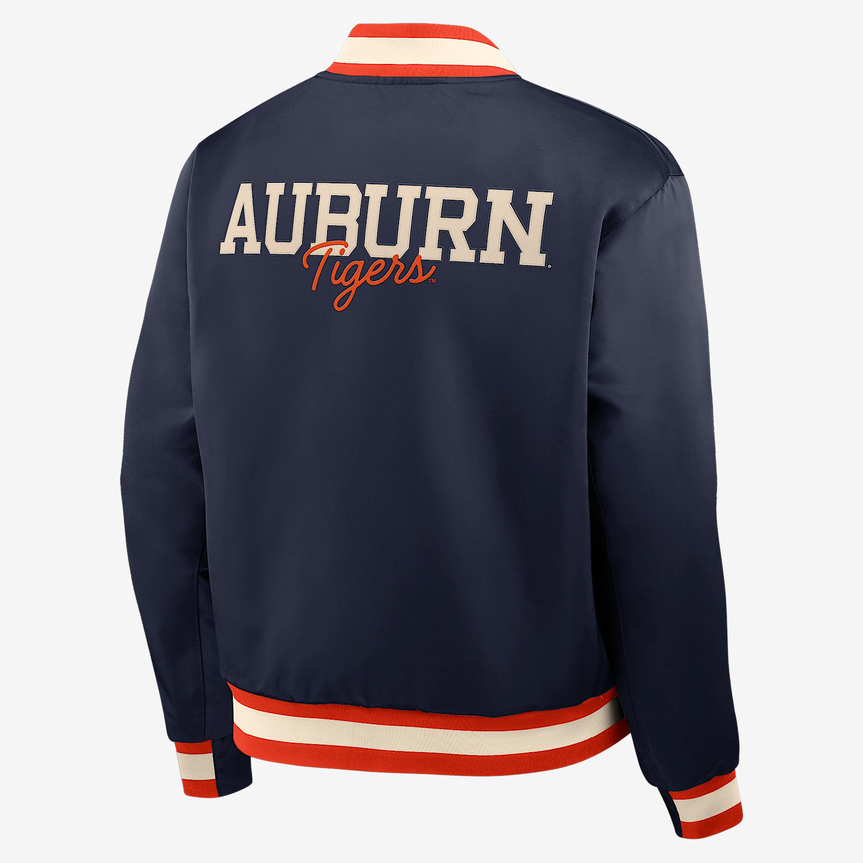 Auburn Legacy Nike Mens College Full-Snap Bomber Jacket | 03O50F2GAUV-P0K Product Image