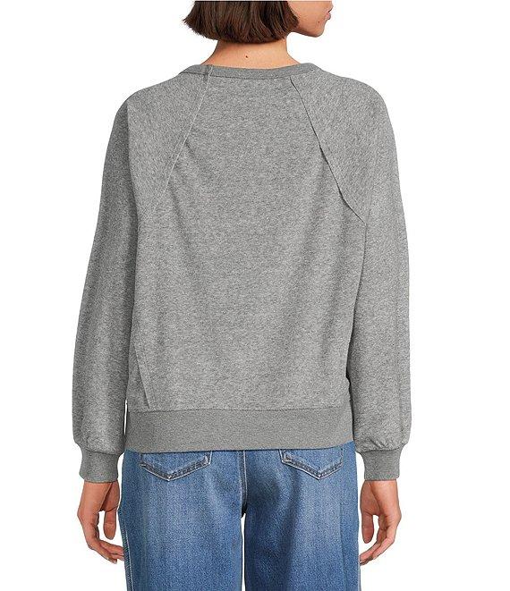 Westbound Petite Crewneck Long Sleeve Pullover Top Product Image