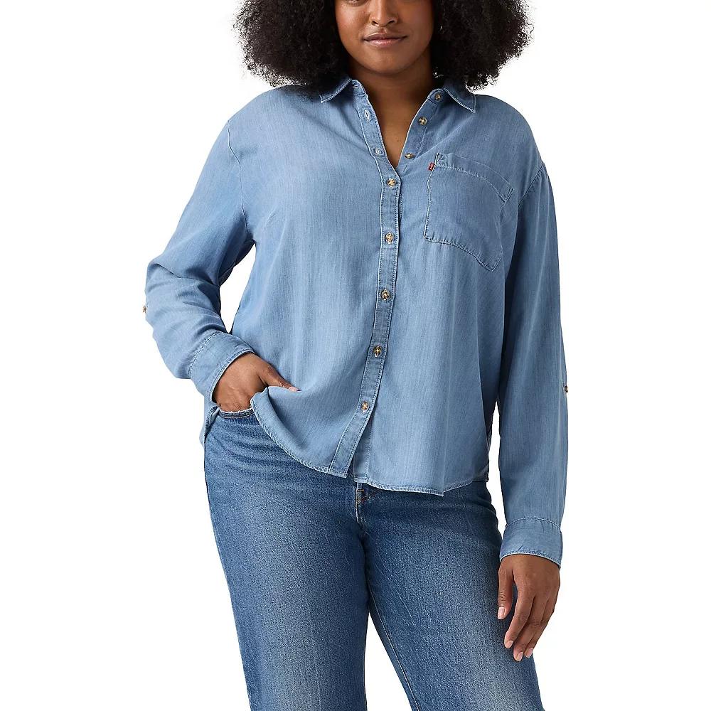 Plus Size Levi's® Darlene Utility Shirt, Women's, Size: 4XL, Take It Again Product Image