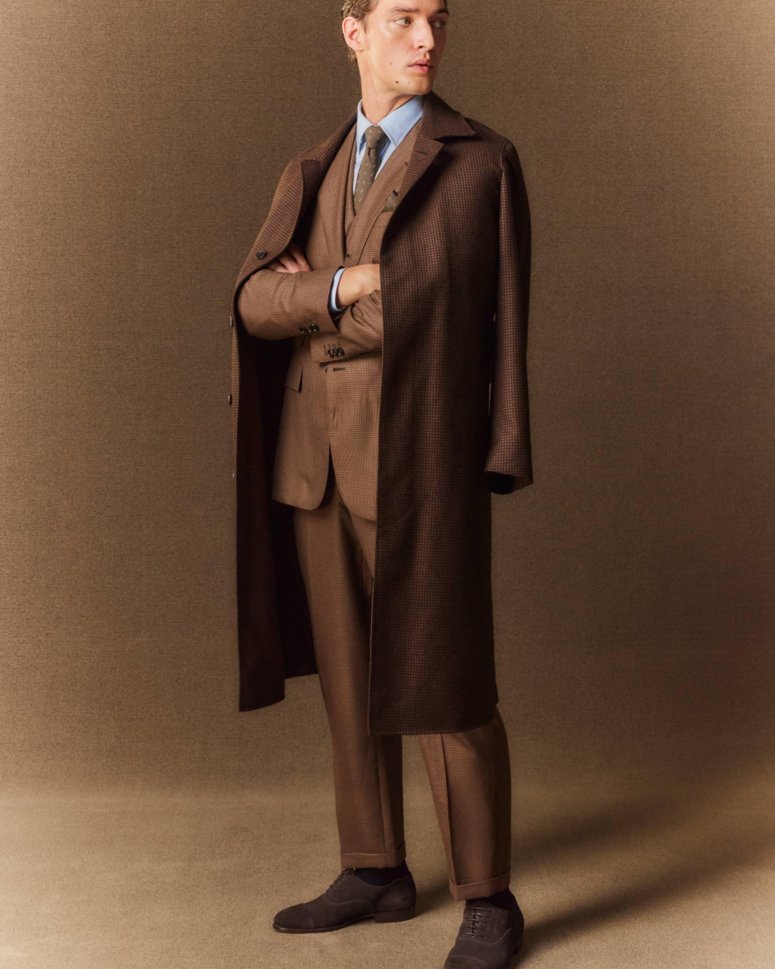 Men's Cotton Twill Spread-Collar Sport Shirt Product Image