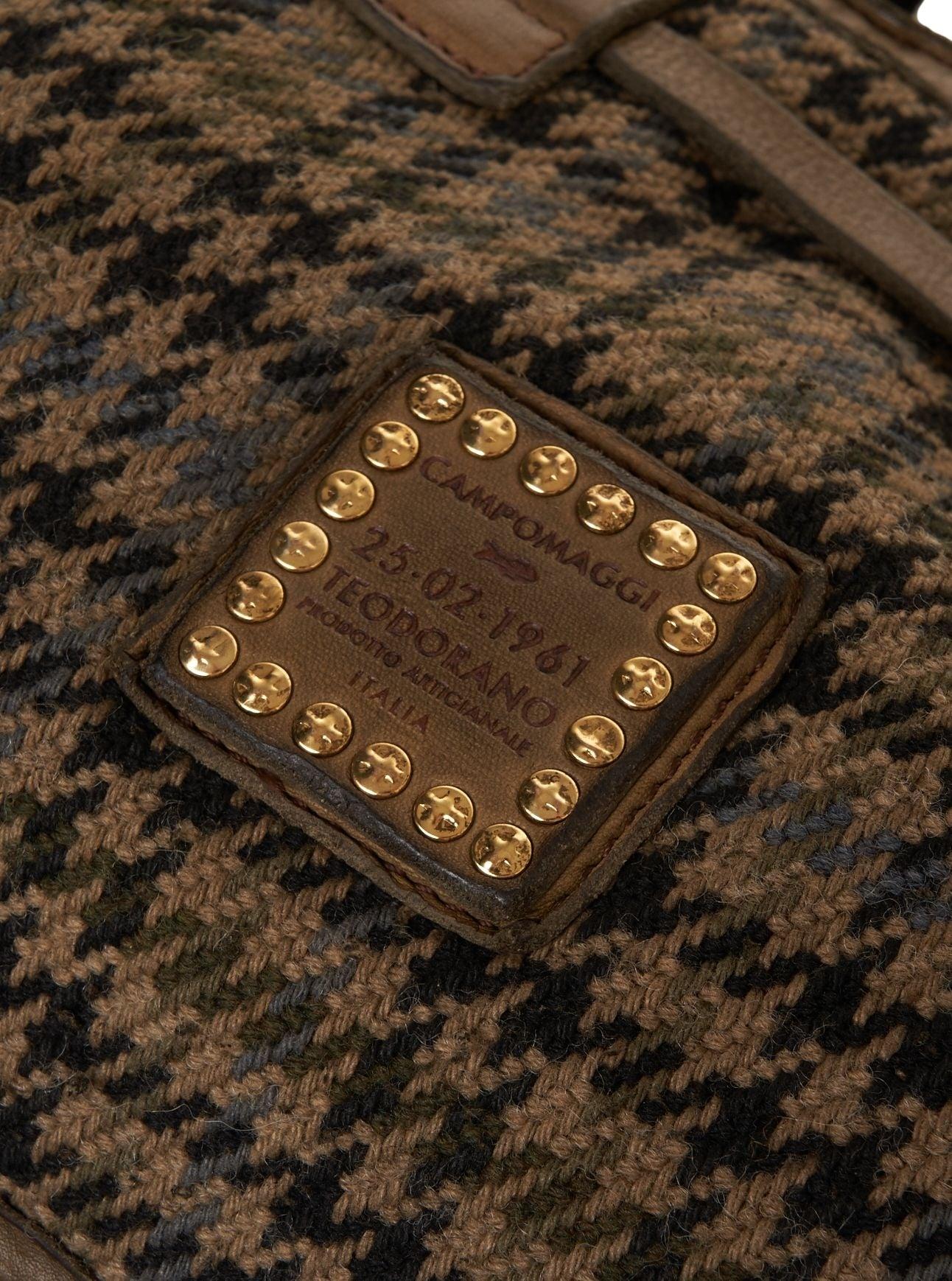 Shopper with houndùstooth pattern Product Image