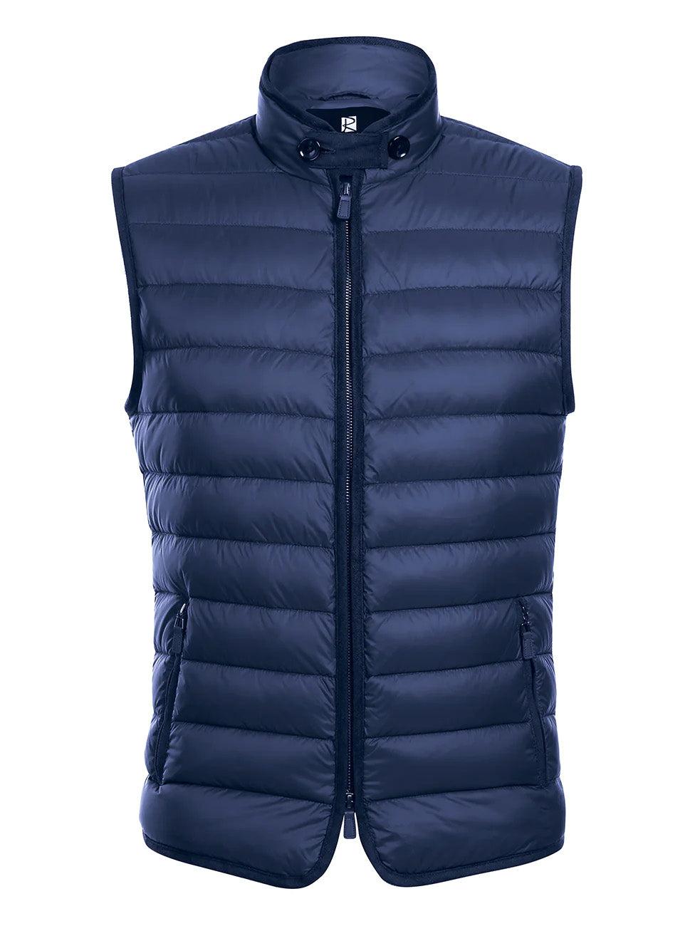 Navy Regular Classic Fit Goose Down Vest Product Image