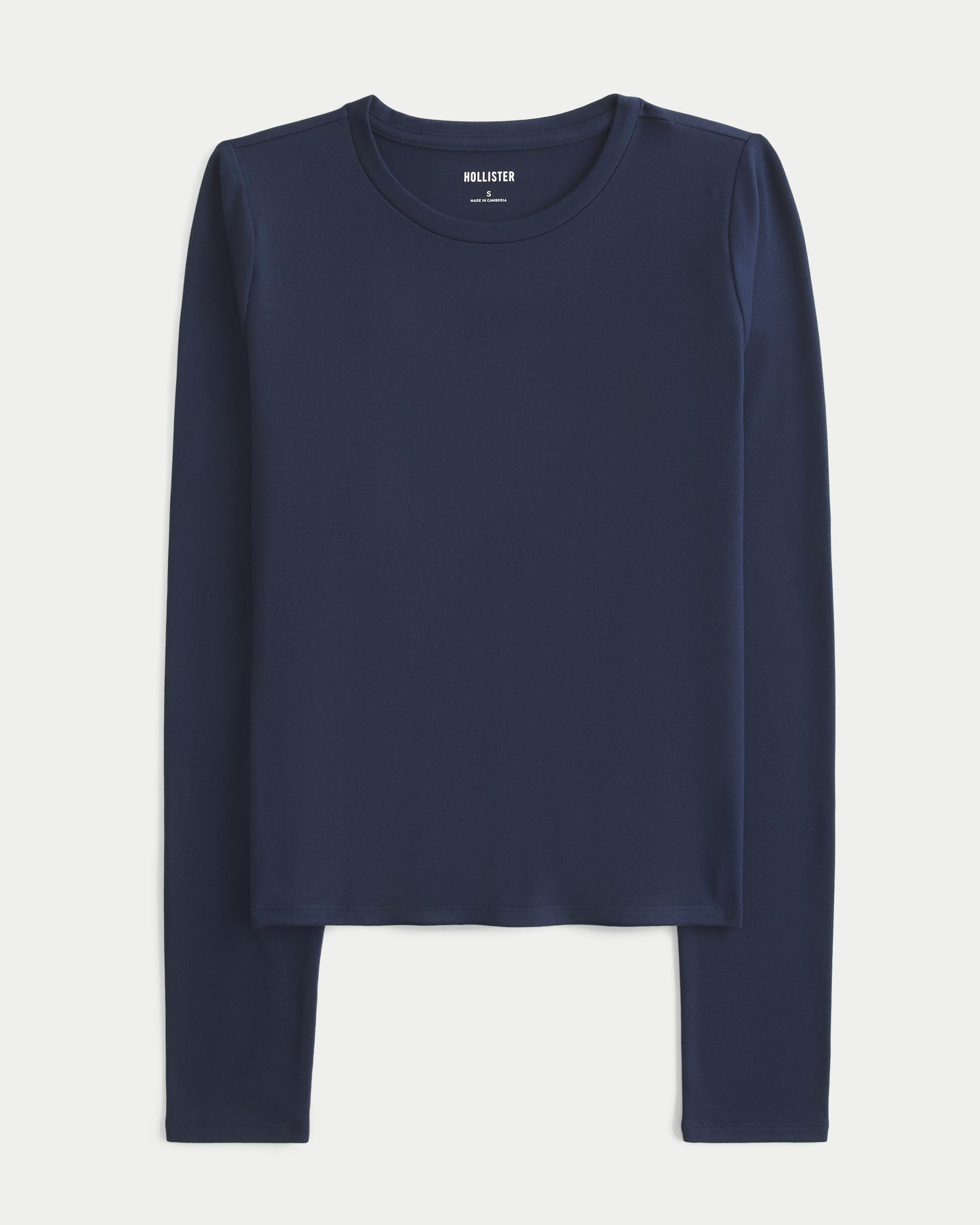 Seamless Fabric Long-Sleeve Crew Top Product Image