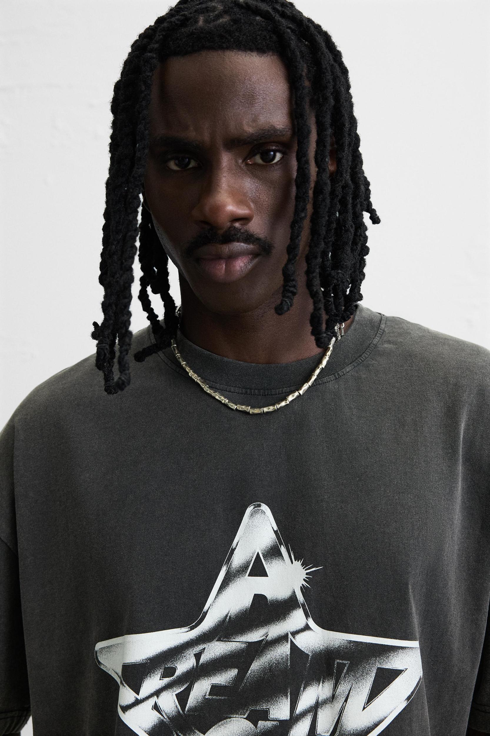 WASHED PRINT T-SHIRT Product Image