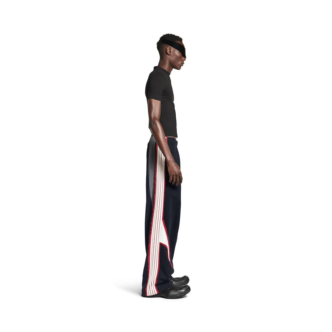 Men's Cut-up Oversized Sweatpants in Faded Black/white Product Image