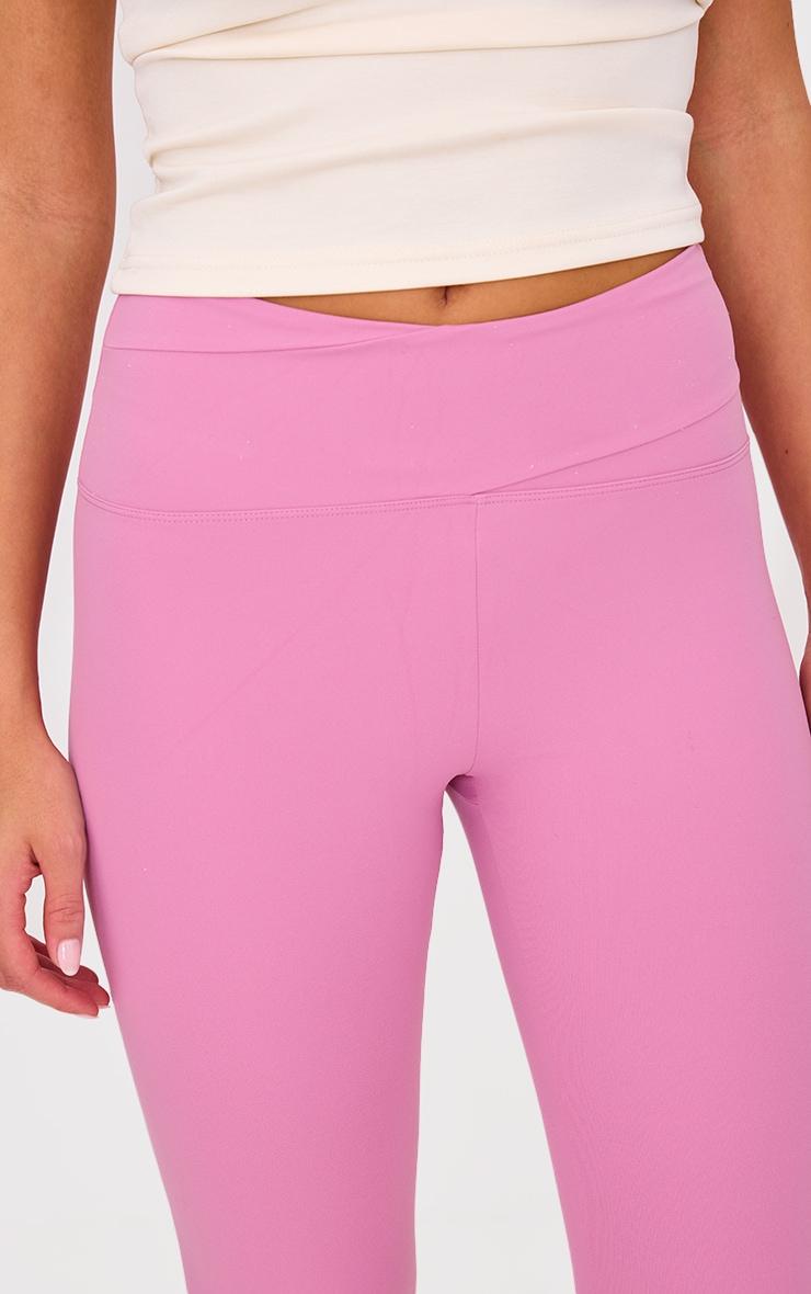 PLT SPORT Mauve Sculpt Wrap Waist Leggings Product Image