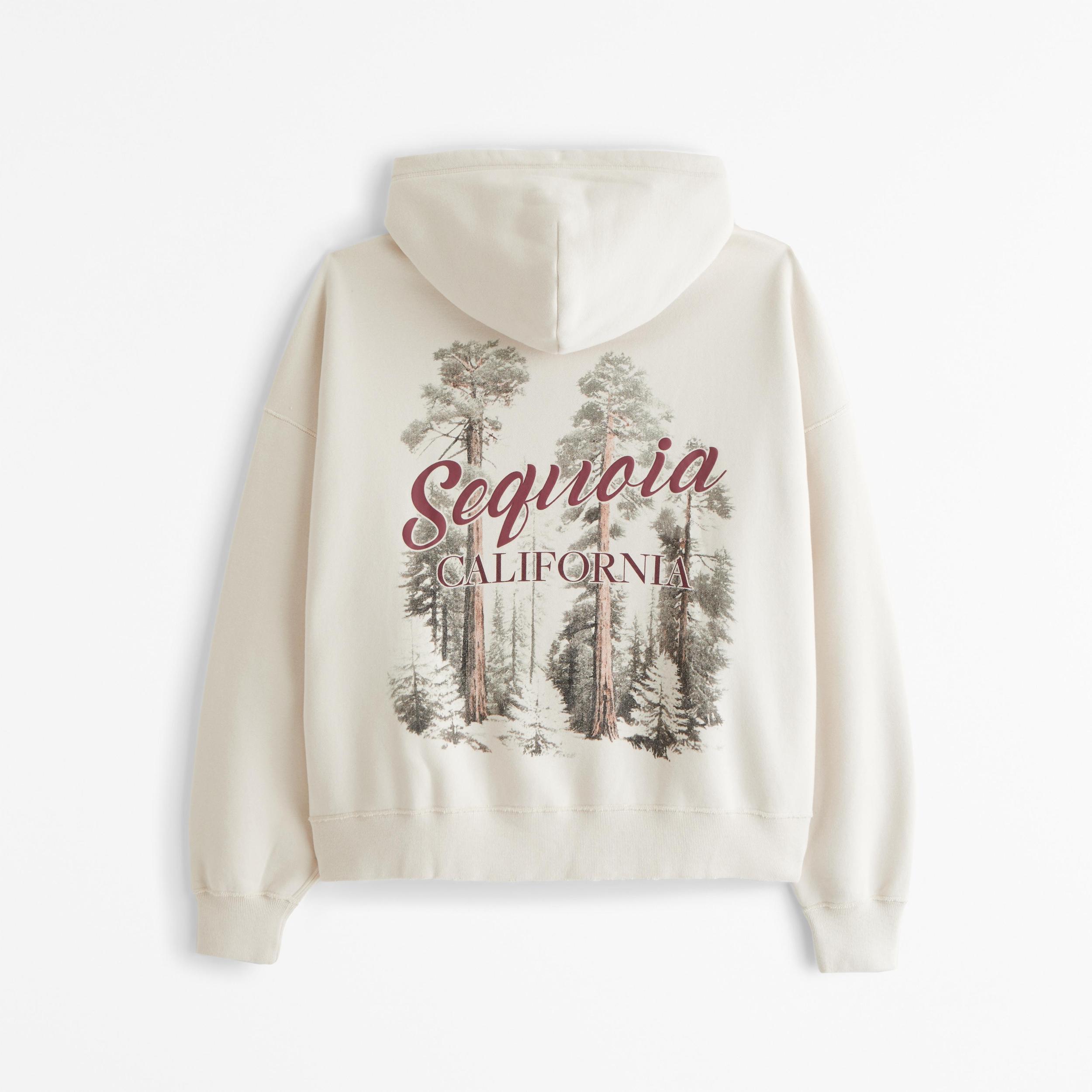 Sequoia Cropped Graphic Popover Hoodie Product Image