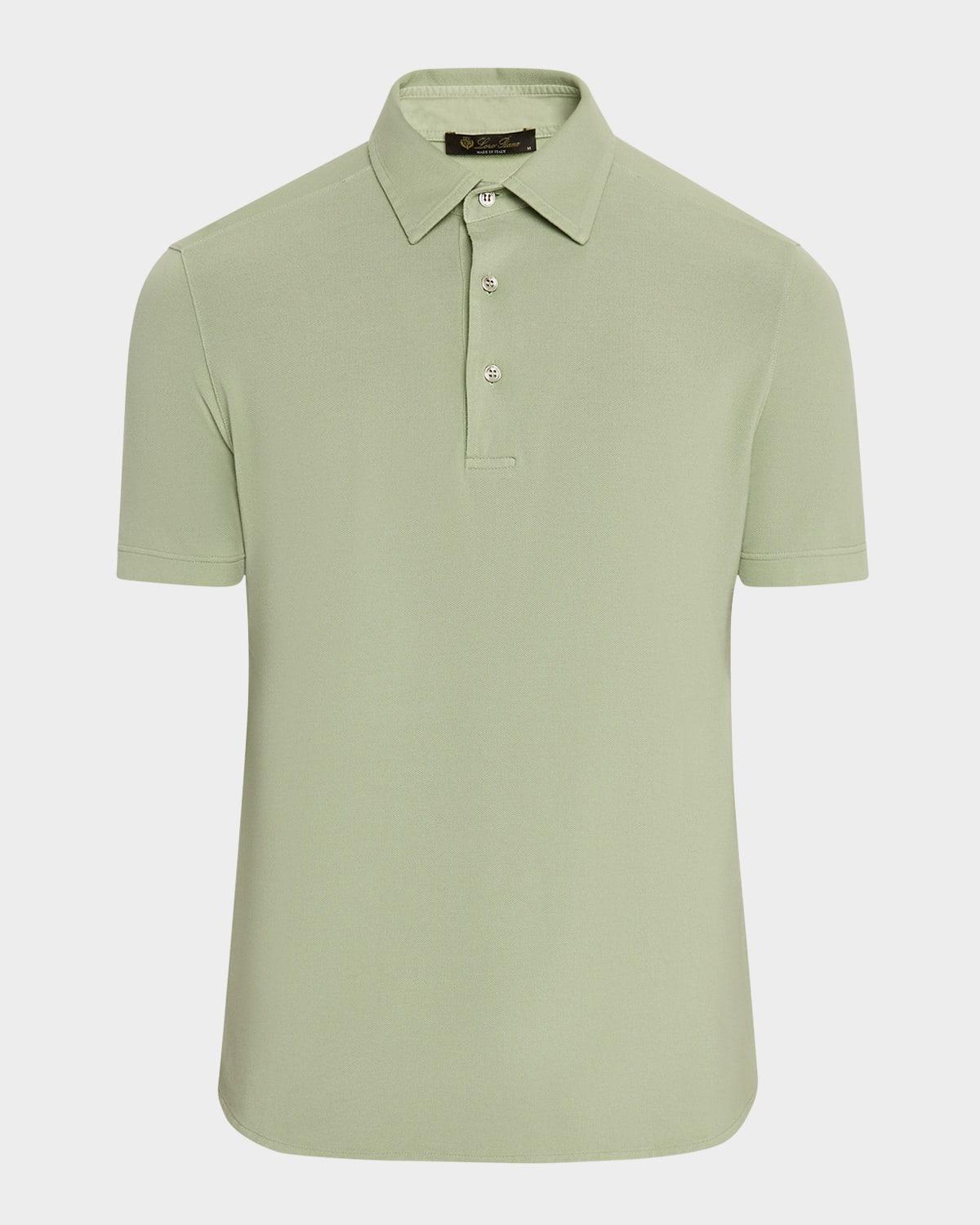 Men's Cotton Pique Polo Shirt Product Image