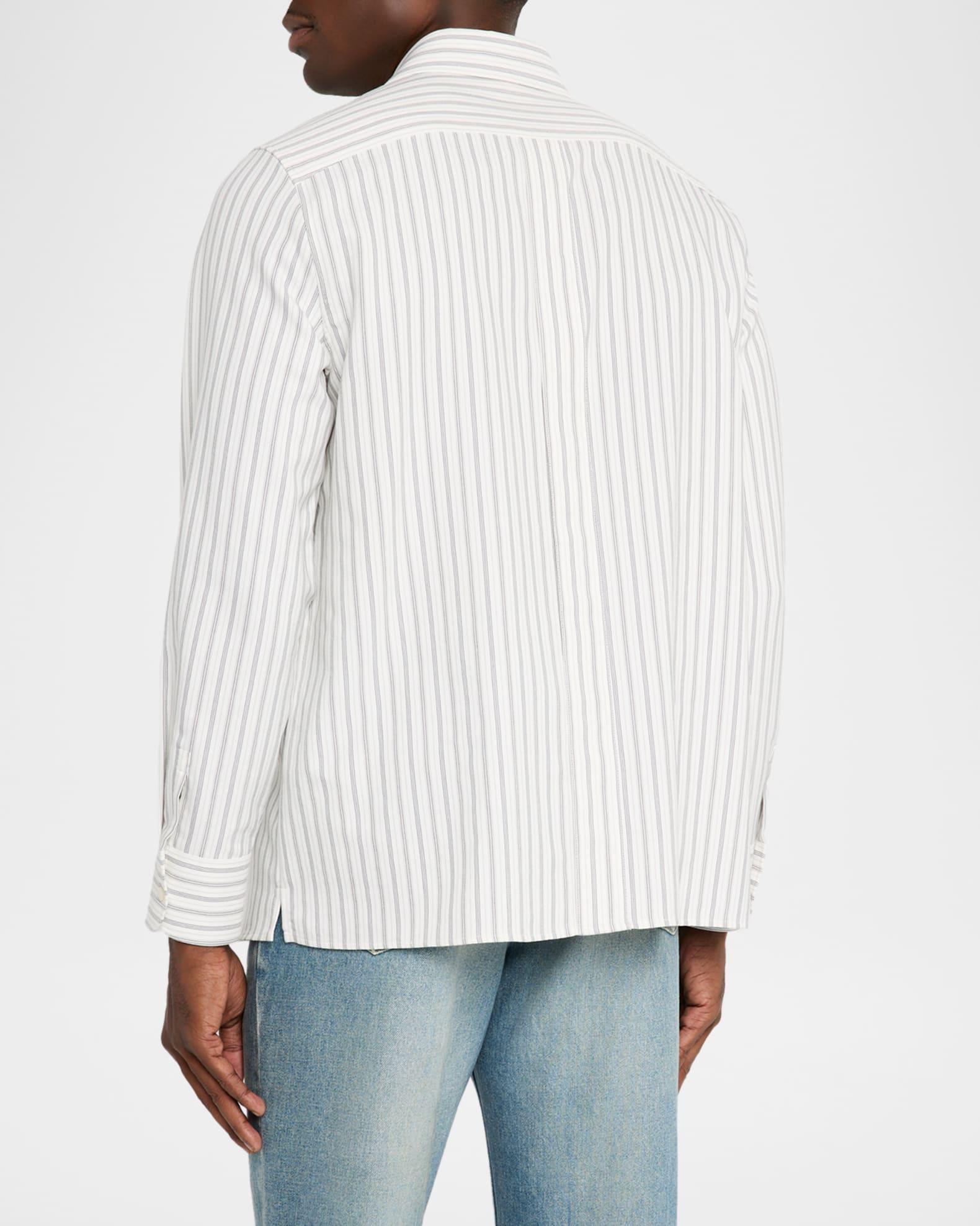 Men's Striped Sport Shirt Product Image