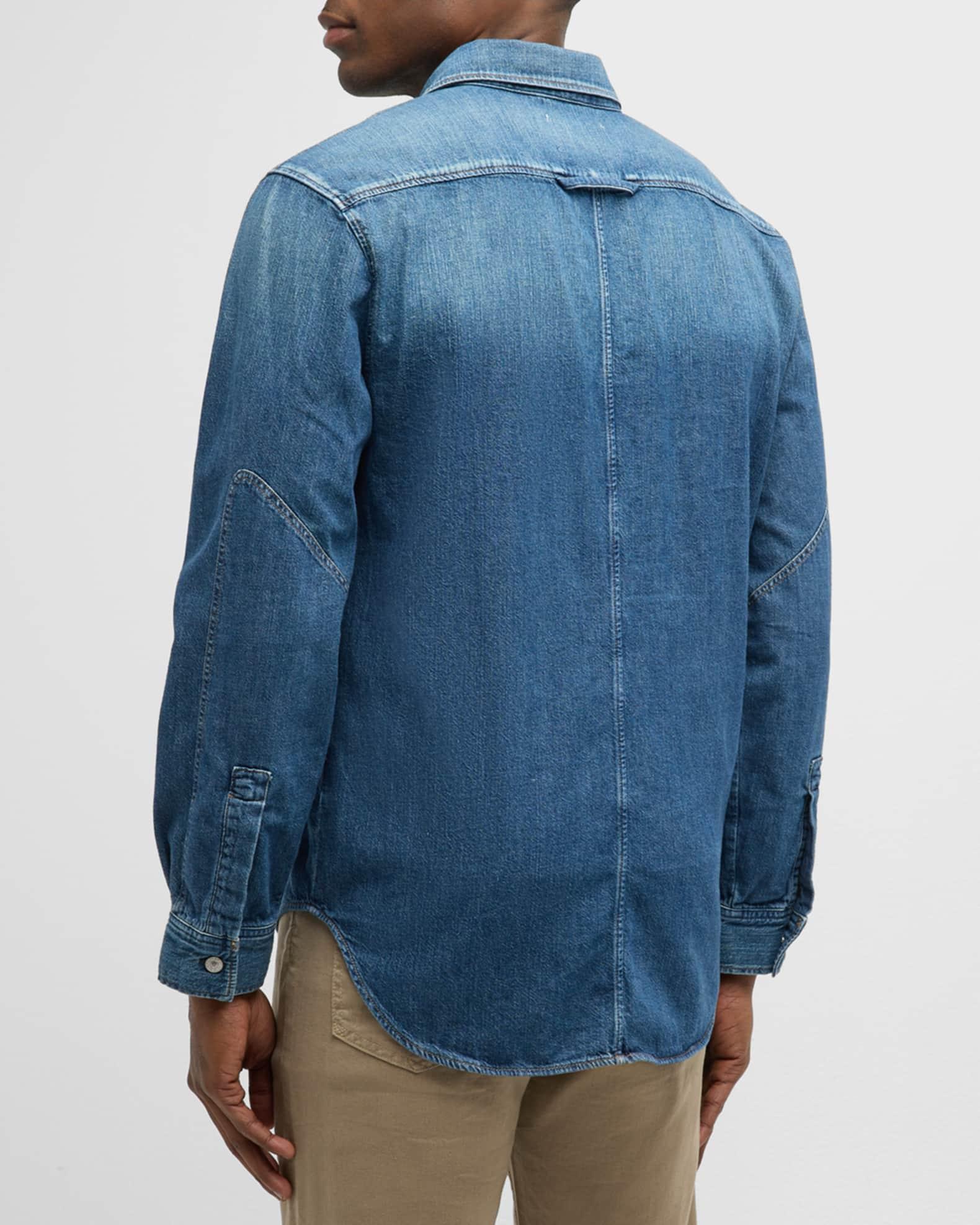 Men's Wesley Denim Button-Down Shirt Product Image
