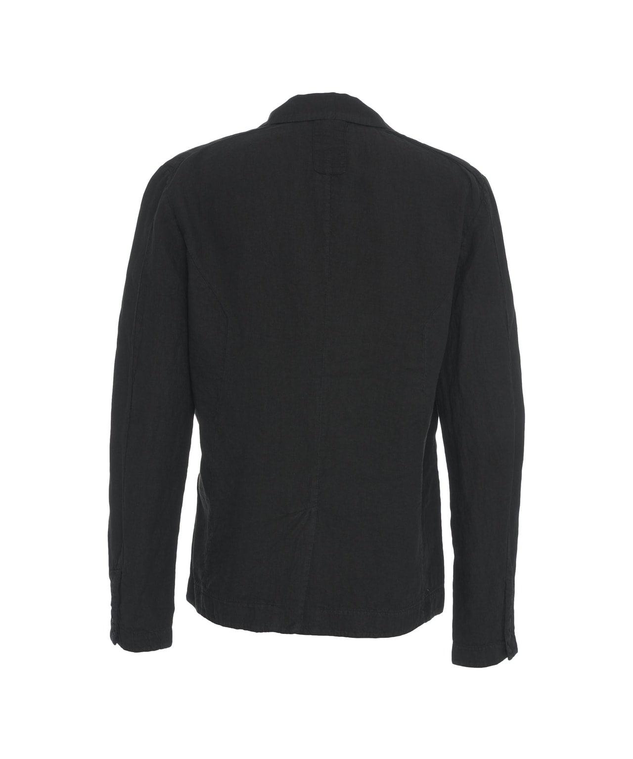 Single-breasted linen blazer Product Image