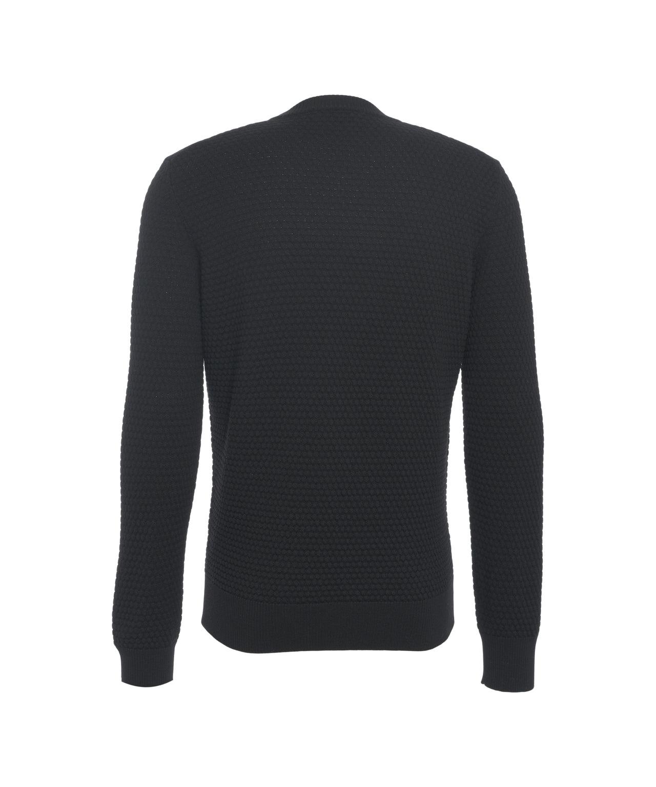 Knitted sweater with round neck Product Image