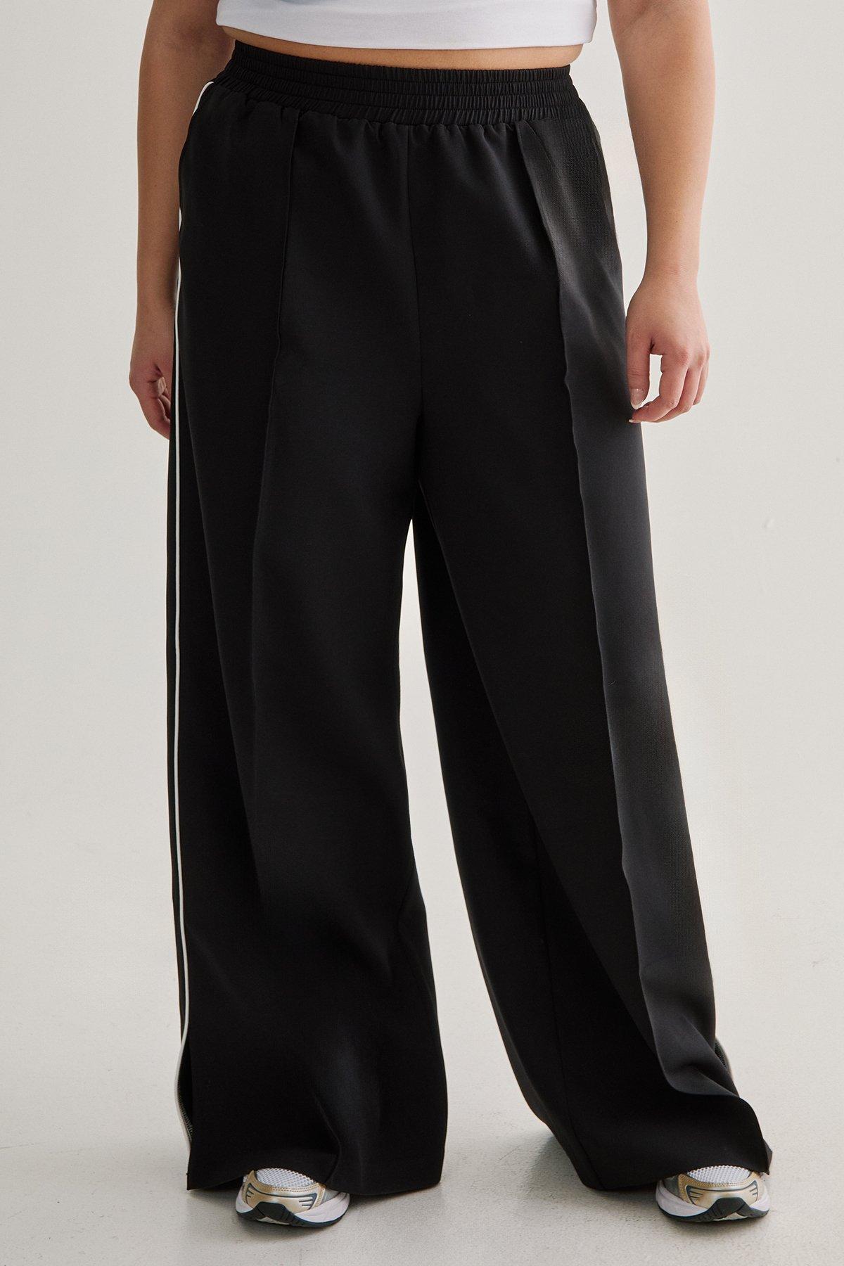 Plus Tailored Contrast Piped Joggers Product Image