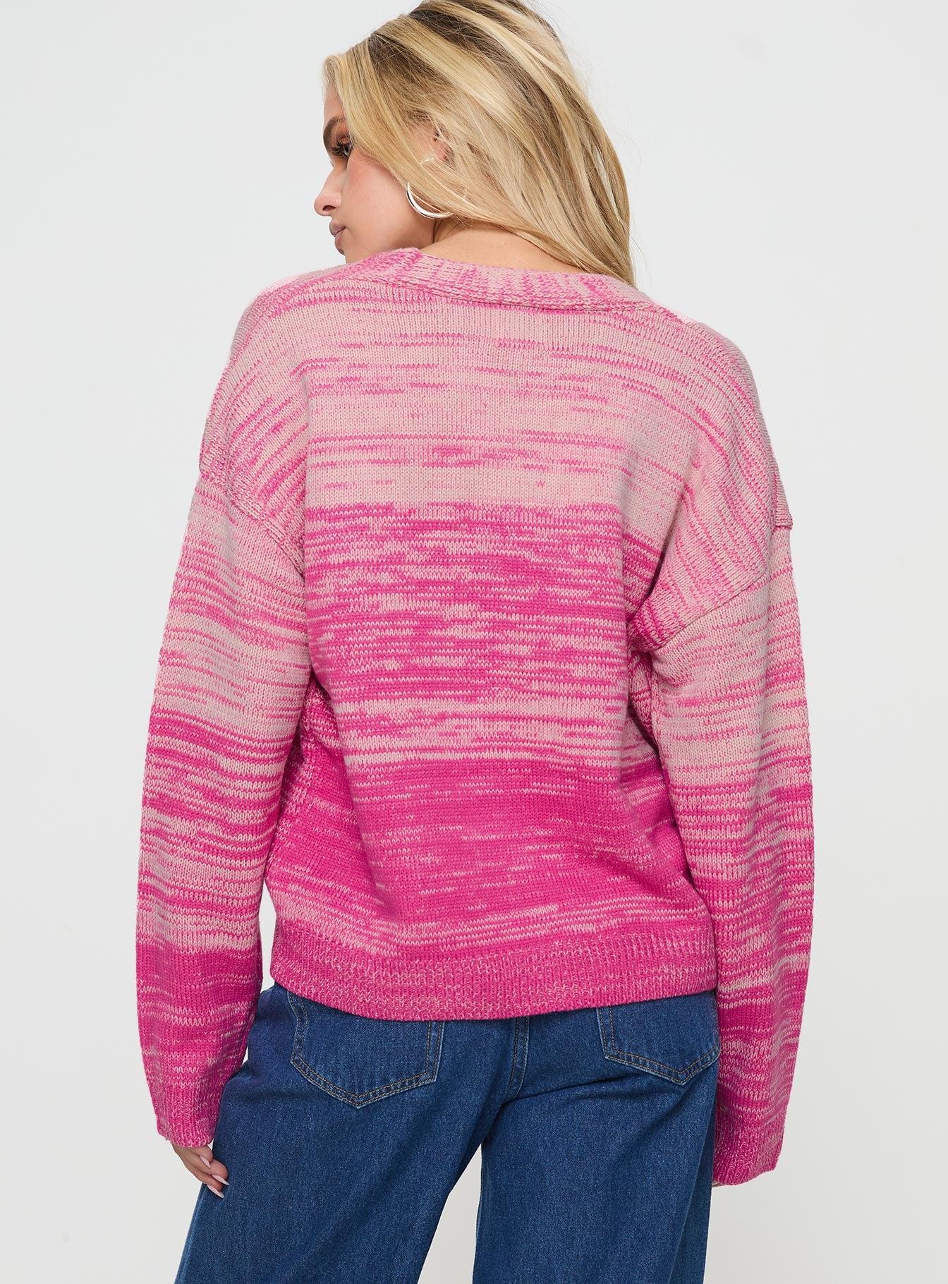 Emikio Cardigan Ombre Pink Product Image